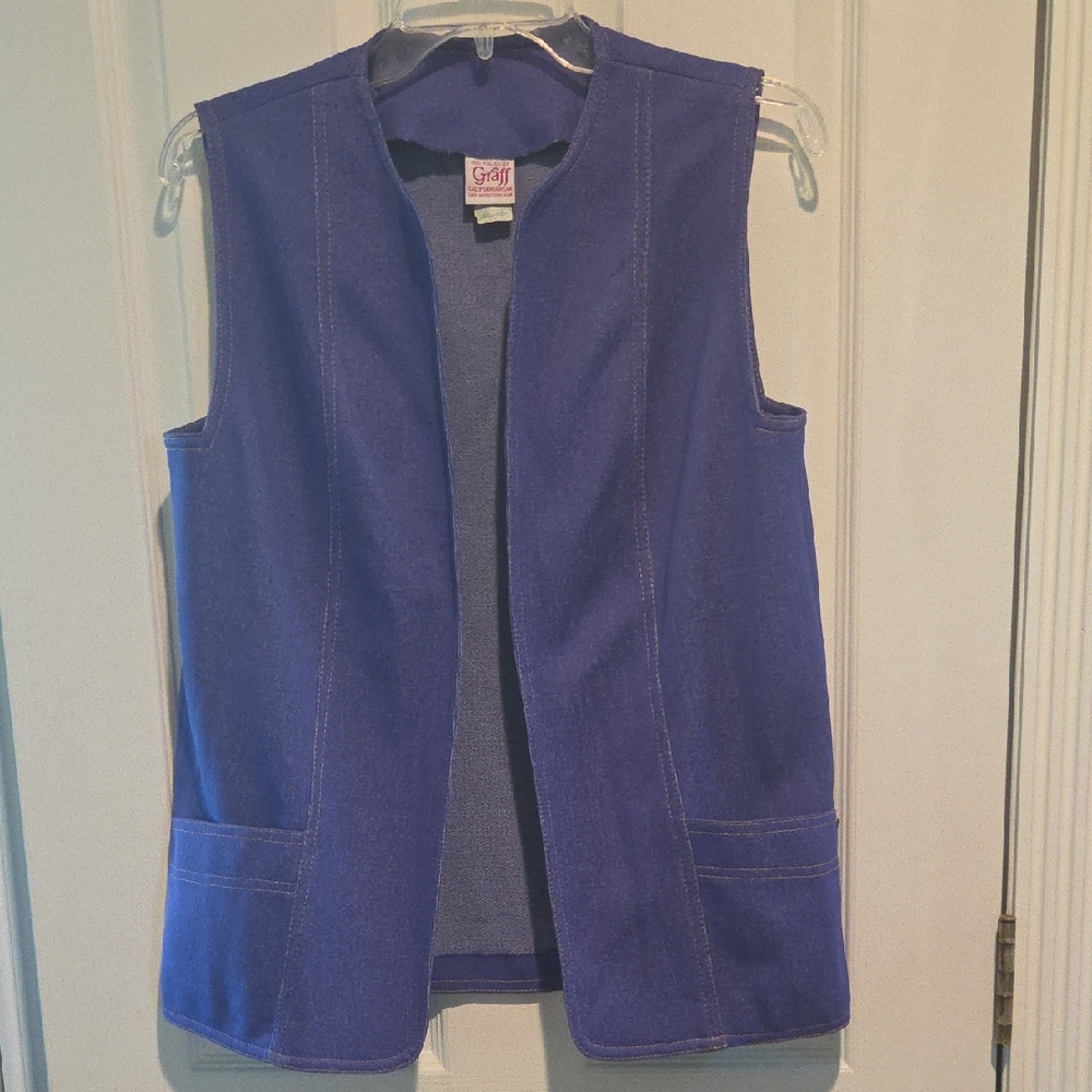 Women's Purple Sleeveless Jacket